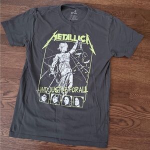 Metallica And Justice For All Shirt - Gray